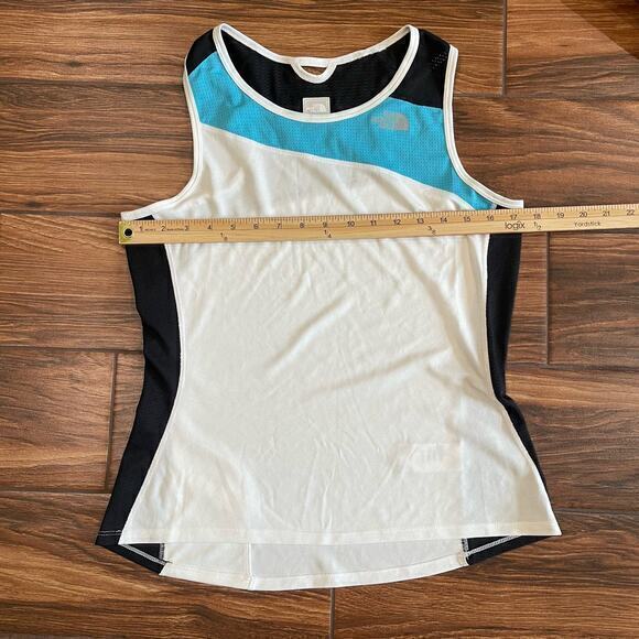 North Face Womens Medium Flight Series Vapor Wick Tank Top Ocean Black Run Walk - Picture 3 of 6